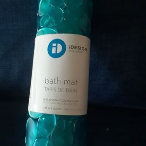 Blue bath mat